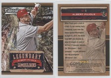 2014 Panini Classics Legendary Lumberjacks Albert Pujols #1