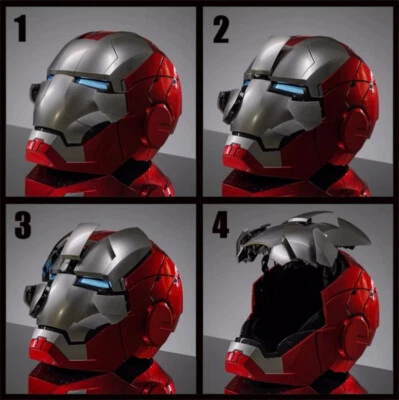 Iron Man MK5 Helmet Voice Control Electric Mask 8-Piece Opening&Closing Mask 1/1 - Image 1 of 4