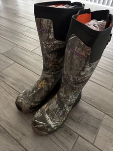 LACROSSE - Women's Alphaburly Pro 15" Realtree Edge Camo Scent Free Boots Size 9 - Picture 1 of 7
