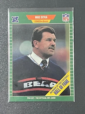 1989 Pro Set - Member of Pro Football Hall of Fame stripe #53 Mike Ditka - Image 1 of 2