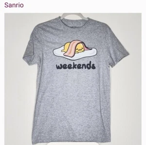 Sanrio Gudetama T-shirt Unisex XXL The Lazy Egg Relax Gray Weekends - Picture 1 of 1