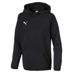 PUMA Liga Casuals Pullover Hoodie Youth Boys Black Casual Outerwear 655636-03 - Picture 1 of 1