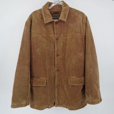 Vintage Y2K J. Chaqueta acolchada de pana Crew L bombardero ropa de trabajo forrada preppy para hombre Foto 1 de 4