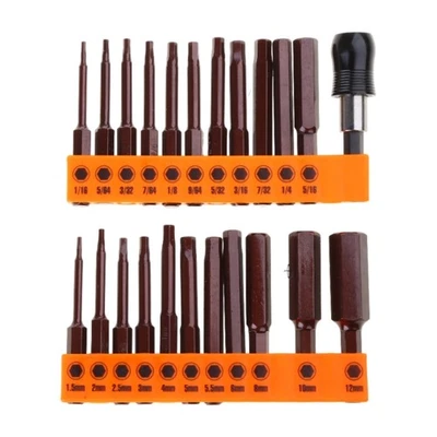 Screwdriver Bits Impact Drill Hex Head Bits with Tip for Easy Screw - Image 1 of 4