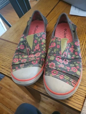 Columbia Slip On Athletic Shoes Womens Size 6 1/2  Mesh Sneakers Floral - Image 1 of 4