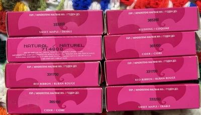 8 MARY KAY SIGNATURE LIP POLISH NEW IN BOX RED RIBBON CIDER SWEET MAPLE BLUSHING - Image 1 of 3