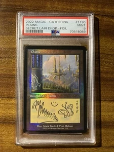 MTG✨PLAINS Retro Frame FOIL✨SLD - POST MALONE : The Lands PSA 9 Mint 2022 - Picture 1 of 11