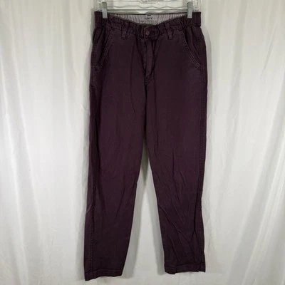 Levis XX Chino EZ Pants Men's Small Purple High Rise Button Zip Cotton Blend - Image 1 of 4