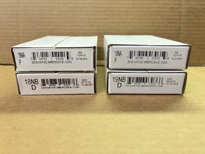 2018 2019 PD Native American Dollar 4 Rolls 100 Coin 18NA 18NB 19NA 19NB $1 SEAL - Picture 1 of 2