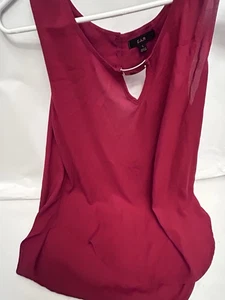 EAM Mujer Grande Fluido Rojo Tank Top - Imagen 1 de 5