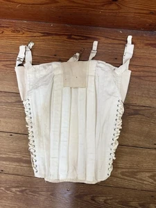 Vintage CAMP Corset Fan Girdle Buckles White 36 9475 - Picture 1 of 9