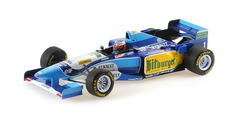 1 18 Minichamps Michael Schumacher Benetton B195 Pacific GP Win 1995-mild Seven