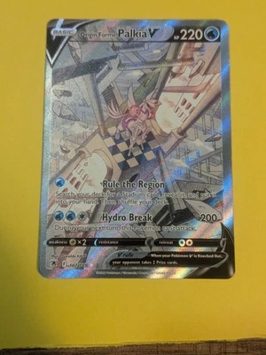 Origin Forme Palkia V (Alternate Full Art) 167/189 Swsh10: Astral Radiance Holo - Image 1 of 4