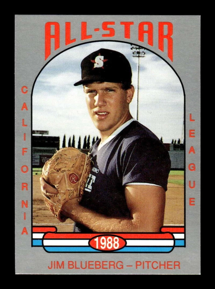 1988 Cal League All Stars  30 Jim Blueberg BXCP13 - Image 1 of 2