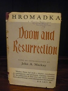 Joseph Hromadka Doom and Resurrection 1945 First Edition Signed Christianity - Imagen 1 de 12