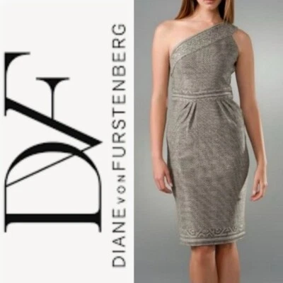DIANE VON FURSTENBERG DVF Sirabe One Shoulder Midi Dress - Image 1 of 4