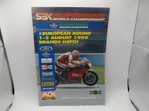 1998 BRANDS HATCH PROGRAM 2.8.98 - SBK WORLD SUPERBIKE CHAMPIONSHIP - Bild 1 von 1