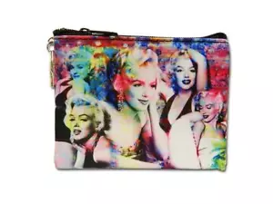 Marilyn Monroe Colorful Collage Keychain Coin Purse - Licensed New - Picture 1 of 1