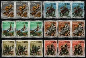Südwestafrika 1978 - Mi-Nr. 452-457 I-III ** - MNH - Pflanzen / Plants - Bild 1 von 1
