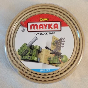 Zuru Mayka Toy Block Tape Tan 2M/6.5ft - Picture 1 of 6