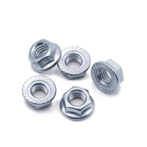 UNF & UNC IMPERIAL TUERCAS DE BRIDA DENTADAS ACERO GALVANIZADO PARA PERNOS, TORNILLOS EE. UU. - Imagen 1 de 3
