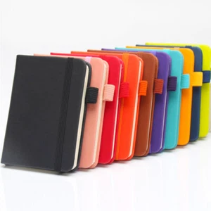 A7 Mini Pocket Notebook Memo Pad Diary Pocket Book Handwriting Word PU Cover - Picture 1 of 31