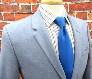 38 SHORT! NEW! TOPMAN SPORT COAT POLY/VISCOSE/ELASTANE LIGHT BLUE - Picture 1 of 6