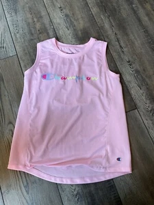 Girl’s size 10/12 Champion pink athletic tank top - Picture 1 of 2