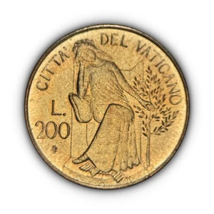 VATICAN CITY. 1980, 200 Lire - Pope JP2, Virtues, Pax, Peace 4 - Picture 1 of 3