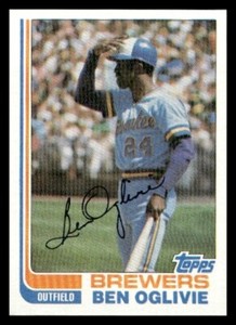 1982 Topps #280 Ben Oglivie Milwaukee Brewers Baseball card