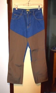 Cabelas Boys Roughneck Jeans Size 14 Reg Hunting Fishing Denim and Nylon Bottom - Picture 1 of 3