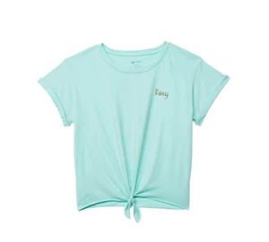 Roxy Pineapple Tie Front Girls Tee Mint Size S(8) 4391 - Picture 1 of 2