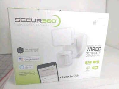 NEW Heath  HZ-9301-WH Secur360 Connected Security Voice & Motion Activated EBR - Image 1 of 4