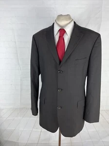 Hugo Boss Men's Brown Striped Wool Blazer 44R $1,879 - Picture 1 of 11