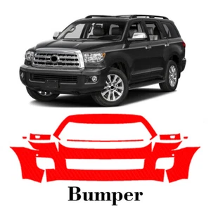 Front bumper PreCut PPF Paint Protection Film For Toyota Sequoia 2008-2017 - Picture 1 of 6