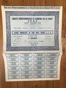 SPAS: Ste Professionnelle & Agricole de la SAKAY (REUNION) (A1) - Picture 1 of 1