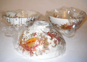 Lenox brünierter Bernstein Dessert Nuss Leckerli Schüssel 3er Set Neu im Karton - Bild 1 von 5