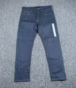 Unworn Uniqlo Selvedge Slim Straight Fit Jeans Men's 31 x 29 Blue Kaihara Denim - Picture 1 of 15
