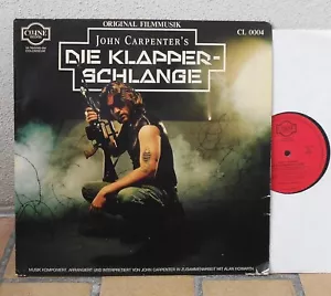 John Carpenter - Die Klapperschlange. Filmmusik Soundtrack Lp Alan Howarth - Bild 1 von 2
