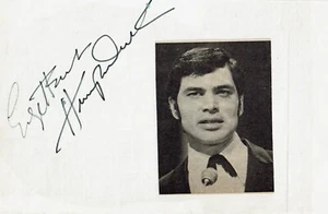 Page Signée D'Engelbert Humperdinck 8 X 5 Pouces - Imagen 1 de 2