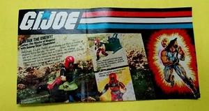 Vintage Hasbro 1985 Gi Joe Foldout Promo Abenteuer Heft ausklappbar * 26 x 8,5" - Bild 1 von 4
