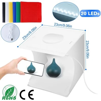 New Mini Photo Studio Box Photography Light Tent Kit Foldable LED Box - Image 1 of 4