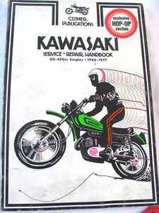 CLYMER PUBLICATIONS KAWASAKI SERVICE REPAIR BOOK 80-450cc SINGLES 1966-77 M350 - Picture 1 of 7