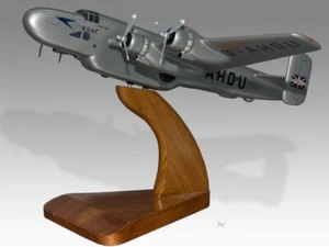 Avión de madera de escritorio Handley Page Halton BOAC nuevo modelo pequeña escala 1/100 - Imagen 1 de 12