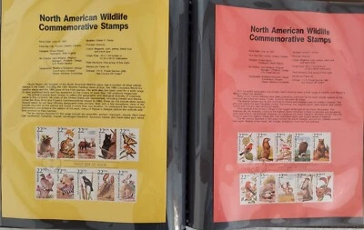 Stamps 1987-89 United States 1st First Day Issue Souvenir Pages, Wildlife, Coil - Image 1 of 4