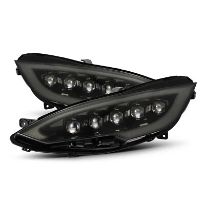 For 12-21 Tesla Model S Alpha Black Nova LED Projector Headlights Headlamps - Image 1 of 4