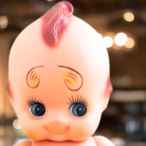 Riesige Vintage Kewpie Puppe 22 Zoll weiches Vinyl Retro Baby Spielzeug hergestellt in Japan Showa Ära - Bild 1 von 10
