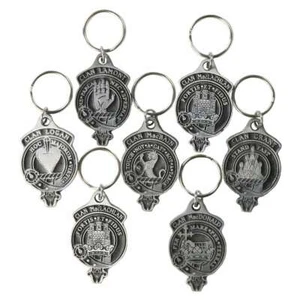 Clan Crest Solid Pewter Key Chain - Picture 1 of 3