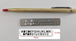 Schablone Gravur aus Edelstahl Crypto Seed Phrase Wallet - Bild 1 von 5