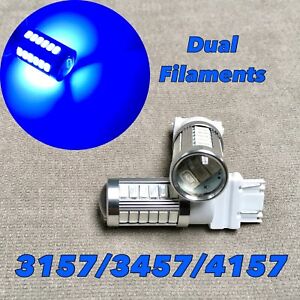Front Turn Signal Parking BLUE SMD LED Bulb T25 3057 3157 4157 SRCK W1 LGM A